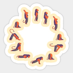 Sun Salutation Sticker